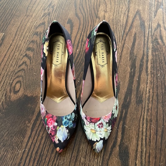 Shoes | Ted Baker Floral Heels 